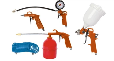 Набор пневмоинструмента Stromo KIT-5C (5в1, шланг 5м)