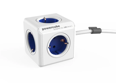 Сетевой удлинитель Allocacoc PowerCube Extended, BLUE (1300BL/DEEXPC)