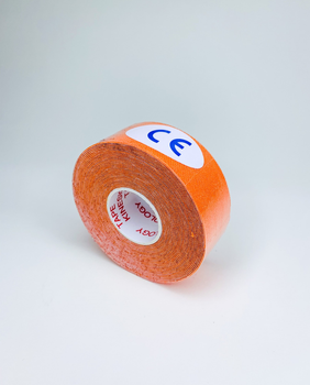 Тейп кинезио FamousCare 2.5 см, оранжевый