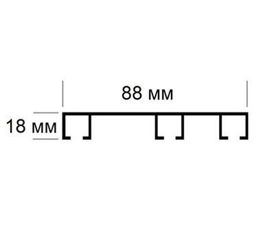 Карниз потолочный Деко-Сити 3-рядный 250 см Белый (4103250)
