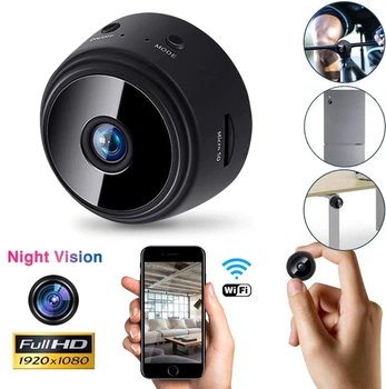 Мини IP-камера FullHD Wi-Fi с датчиком движения и ночной съемкой