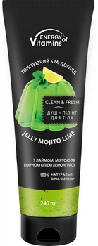 Душ-пилинг для тела Energy Of Vitamins Jelly Mojito Lime 240 мл (4820074623327)