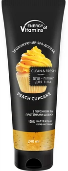 Душ-пилинг для тела Energy Of Vitamins Peach Cupcake 240 мл (4820074623402)