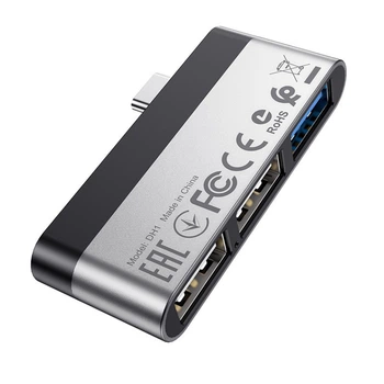 USB-хаб Borofone USB-C на USB для Windows|Mac OS