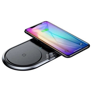 Беспроводная док-станция Baseus 2в1 Wireless Charger для iOS|Android Black