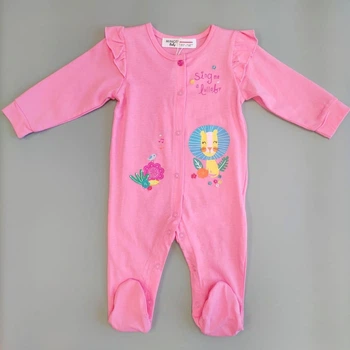 Человечек с длинным рукавом для девочки Minoti 12713 Lullaby 68см Розовый