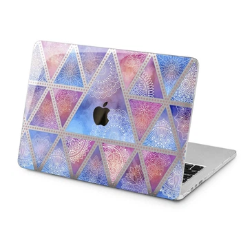 Чехол пластиковый для Apple MacBook (Геометрическая мандала) Pro 15 A1990 2018 макбук про