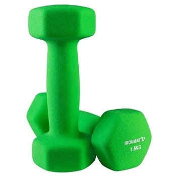 Гантели IronMaster, неопрен, 1,5 кг х 2 шт., салатовый (IR92024-215)