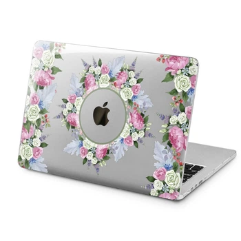 Чехол пластиковый для Apple MacBook (Венок из цветов) 12 A1534 макбук
