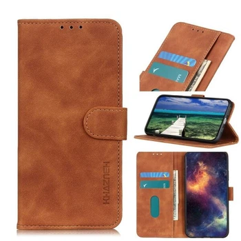 Чохол-книжка з застібкою KHAZNEH Retro Wallet для Xiaomi Redmi 10 / 10 (2022) / 10 Prime - Brown