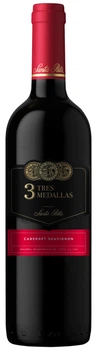 Вино Santa Rita Tres Medallas Cabernet Sauvignon червоне сухе 0.75 л 13% (7804330006717)