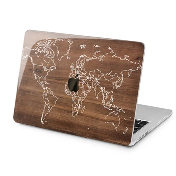 Чехол пластиковый для Apple MacBook (Ореховое дерево) Air 13 A1369/A1466 макбук эйр