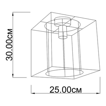 Люстра CASTOR чёрная LED E27 CS - 01