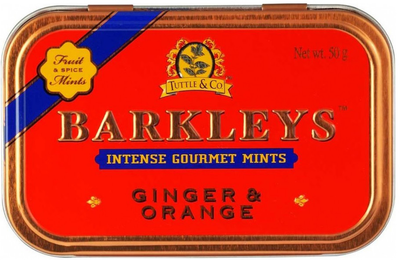 Льодяники Barkleys Імбир і апельсин 50 г (8717438743318)