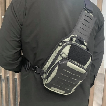 Тактическая сумка-кобура для скрытого ношения Scout Tactical EDC «Tac-box» gray-black