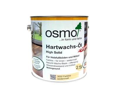 Масло с твердым воском OSMO HARDWACHS-OL ORIGINAL для пола и изделий из древесины 3032-шелк.-матовое 2,5л
