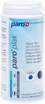 Таблетки для індикації зубного нальоту Paro Swiss plak 2-колірні 1000 шт. (7610458012086) (7.1208)