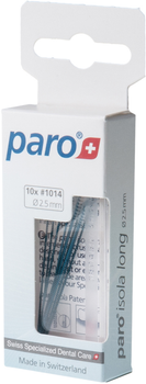 Длинные межзубные щетки Paro Swiss Isola long xx-тонкие Ø 2.5 мм 10 шт (7610458010143) (7.1014)