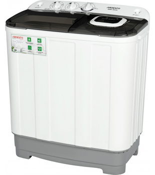 Стиральная машина полуавтомат вертикальная Ardesto WMH-B65D 6,5кг отжим AIR DRY центрифуга двухбаковая таймер стирки отжима реверс активаторная