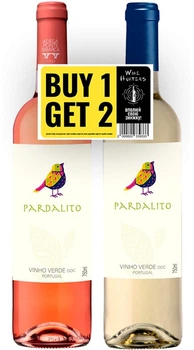 Набор Вина Adega Ponte da Barca Pardalito Vinho Verde Rosé + Branco белое + розовое полусухое 0.75 + 0.75 л 9.5% (2000820339333)