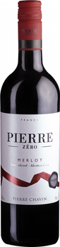 Вино Domaines Pierre Chavin Pierre Zéro Merlot червоне напівсолодке 0.75 л Безалкогольне (3760200890159)