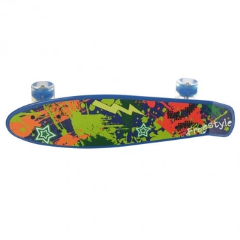Скейт Пенні борд Penny board Profi MAXLEND з малюнком для дітей і підлітків Синій RLMS 0749-1