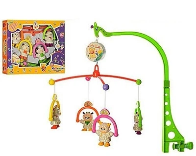 Музыкальная заводная карусель на кроватку Toy Kingdom M1244U/R