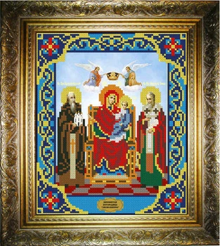 Схема для вишивки бісером iкони Богородиця "Економісса (Домостроітельніца)" ИС-435 17х21см