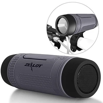 Беспроводная велосипедная bluetooth колонка ZeaLot S1 Серая