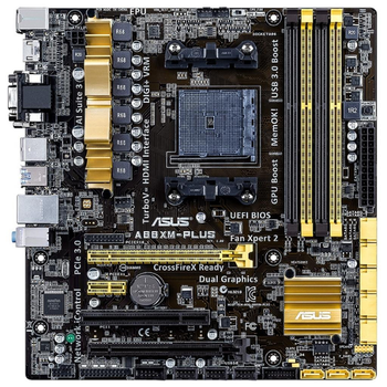 Материнська плата Asus A88XM-PLUS (sFM2+, AMD A88X, PCI-E 3.0x16) OEM Refurbished