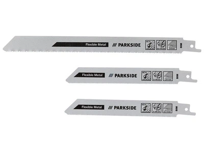 Набор сабельных пил по мелкому металлу PARKSIDE PFSZ 3 A1 3 шт. LI-10043