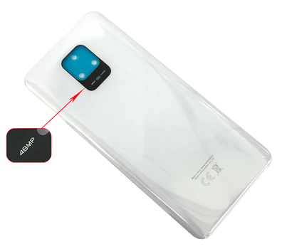 Задняя крышка для Xiaomi Redmi Note 9 Pro Glacier White (AAA)