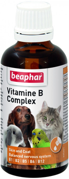Витамины Beaphar Vitamine B для собак, котов, птиц и грызунов 50 мл (8711231125234)