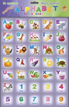 Детский обучающий плакат "Alphabet" Artos Games англ. азбука (1168ATS00001111)