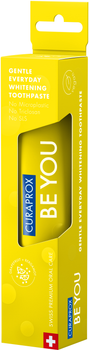 Зубная паста отбеливающая Curaprox Be You Грейпфрут со вкусом грейпфрута и бергамота с ментоловыми шариками 60 мл (7612412429527)