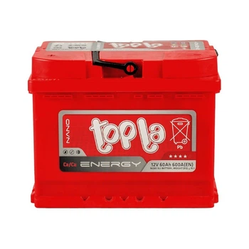 Автомобильный аккумулятор Topla 60 Ah/12V Energy Euro (1)
