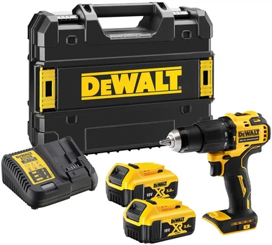 Аккумуляторная ударная дрель-шуруповерт DeWalt DCD709P2T