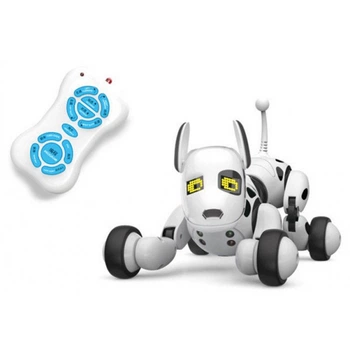 Интерактивная собака робот Smart Pet Dog щенок Долматинец выполняет команды с черными пятнами