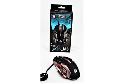 Мышь игровая Optical Mouse N3 LED подсветка черный