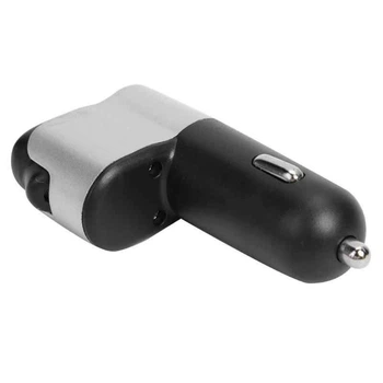 FM трансмиттер для авто M10 MP3 2 USB Play Bluetooth 4.2 A2DP Черно-белый