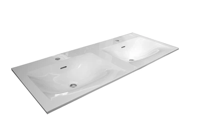 Умывальник для ванной комнаты Bulsan Linea 1205x515x160 с двумя чашами
