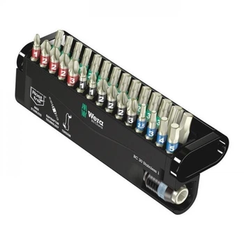 Набор бит с битодержателем WERA из нержавеющей стали Bit-Check 30 Stainless 1 (PH, PZ, TX, HEX) (05071109001)