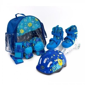 Набір роликів SMJ COMBO MONSTER 2IN1 ( роликові ковзани + шолом + захист + сумка) (30-33р)