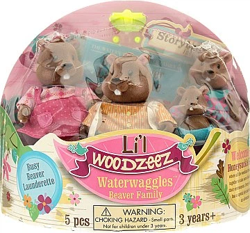 Набор фигурок "Семья бобров" (4 фигурки) - Li'l Woodzeez (20-320385)
