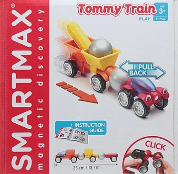 Магнитный конструктор "Поезд Томми", 11 шт - SmartMax (20-548125)