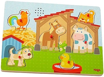 Звуковой пазл-вкладыш "Ферма" - Haba (20-814670)