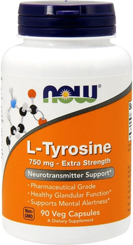 L-Тирозин L-Tyrosine Now Foods 750мг