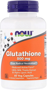 Глутатион Glutathione Now Foods 500мг