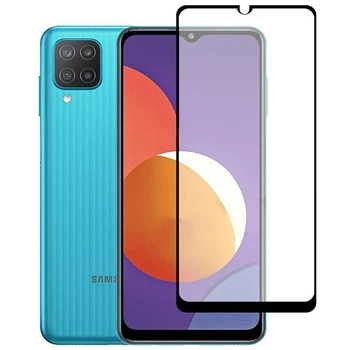 Защитное стекло LUX для Samsung Galaxy M12 (M127) Full Сover черный 0,3 мм в упаковке