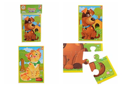 М'які пазли А5 "Кошеня і цуценя" Vladi Toys (VT1103-43)